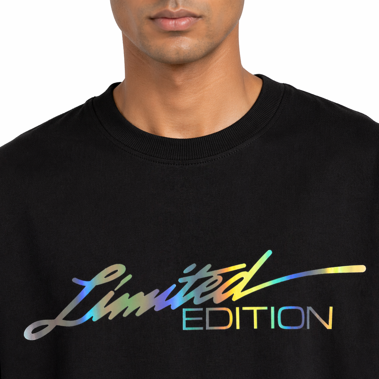 VA Oversized Black Limited Edition T-Shirt – Premium 240 GSM Cotton Drop Shoulder Fit