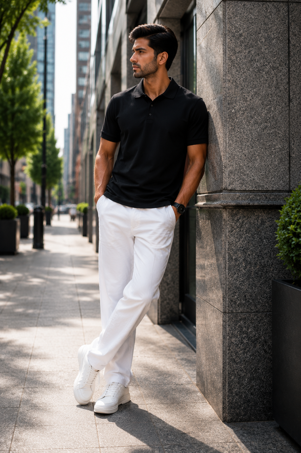VA Premium 250 GSM Airtex Black Polo T-Shirt – Breathable High-Quality Polo