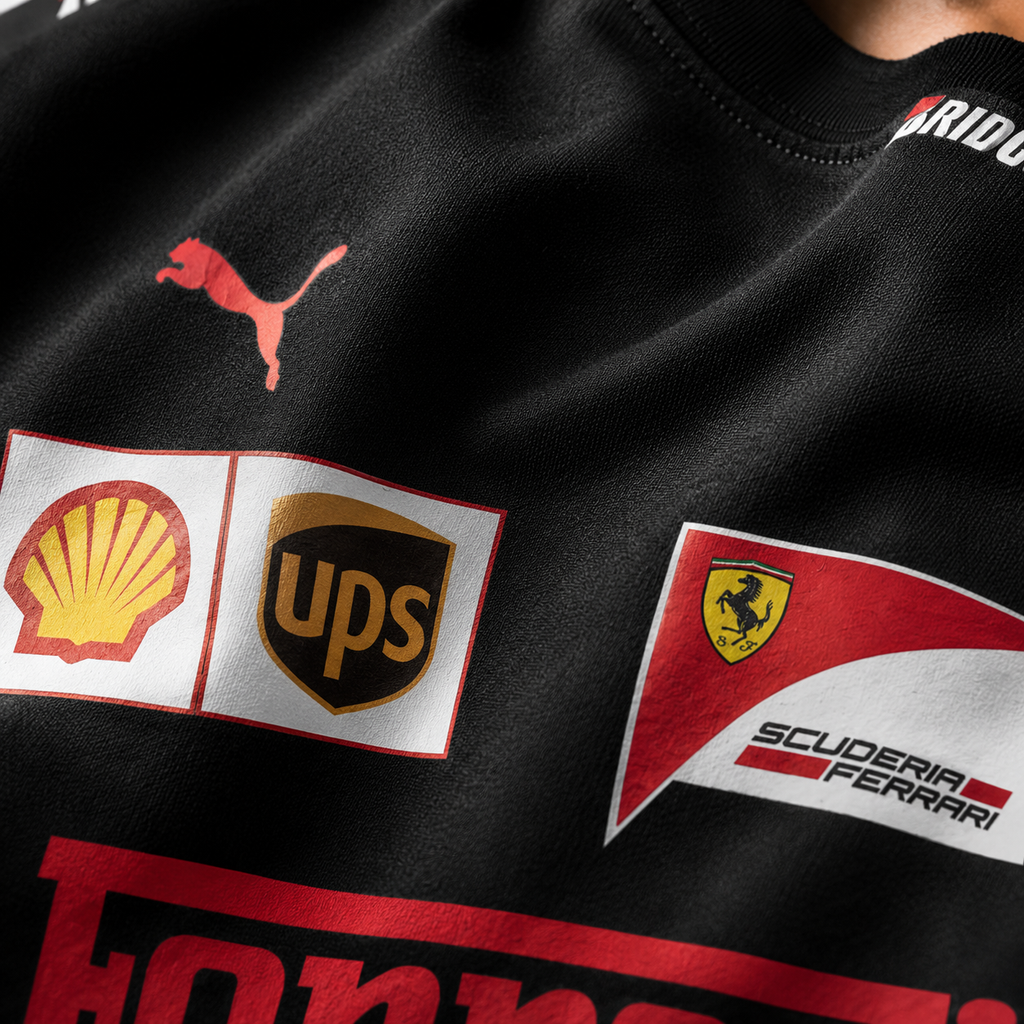 VA Ferrari Black Edition Oversized Tee