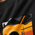 VA Oversized Black Ford Mustang T-Shirt – Premium 240 GSM Cotton Drop Shoulder Fit