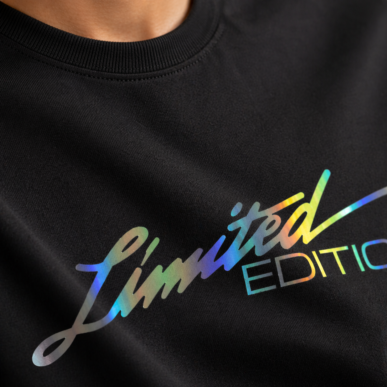 VA Oversized Black Limited Edition T-Shirt – Premium 240 GSM Cotton Drop Shoulder Fit