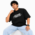 VA Oversized  Hustle T-Shirt – Premium 240 GSM Cotton Drop Shoulder Fit