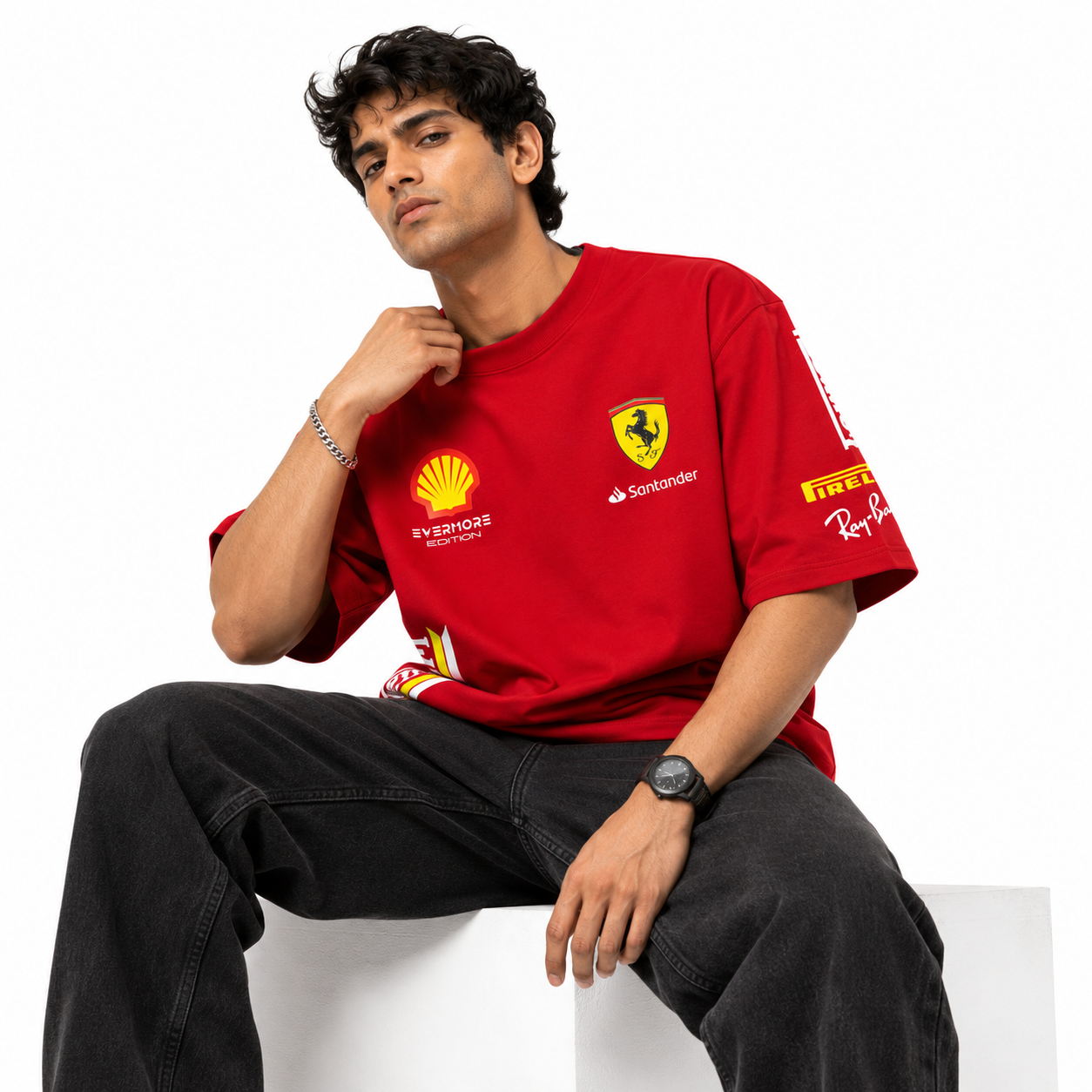 VA Ferrari Redline Oversized Tee