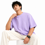 Men’s Oversized T-Shirt 240 GSM | Premium Heavyweight Cotton | Drop Shoulder Blank Tee | Streetwear Fit | The V Apparel