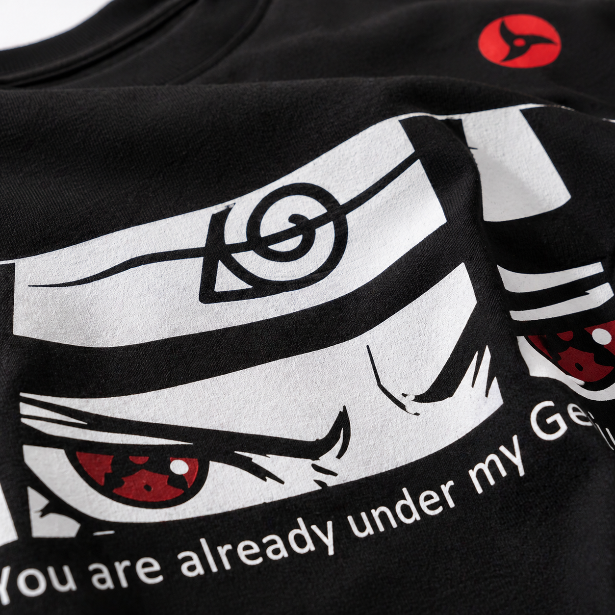 VA Oversized Black uchiha T-Shirt – Premium 240 GSM Cotton Drop Shoulder Fit