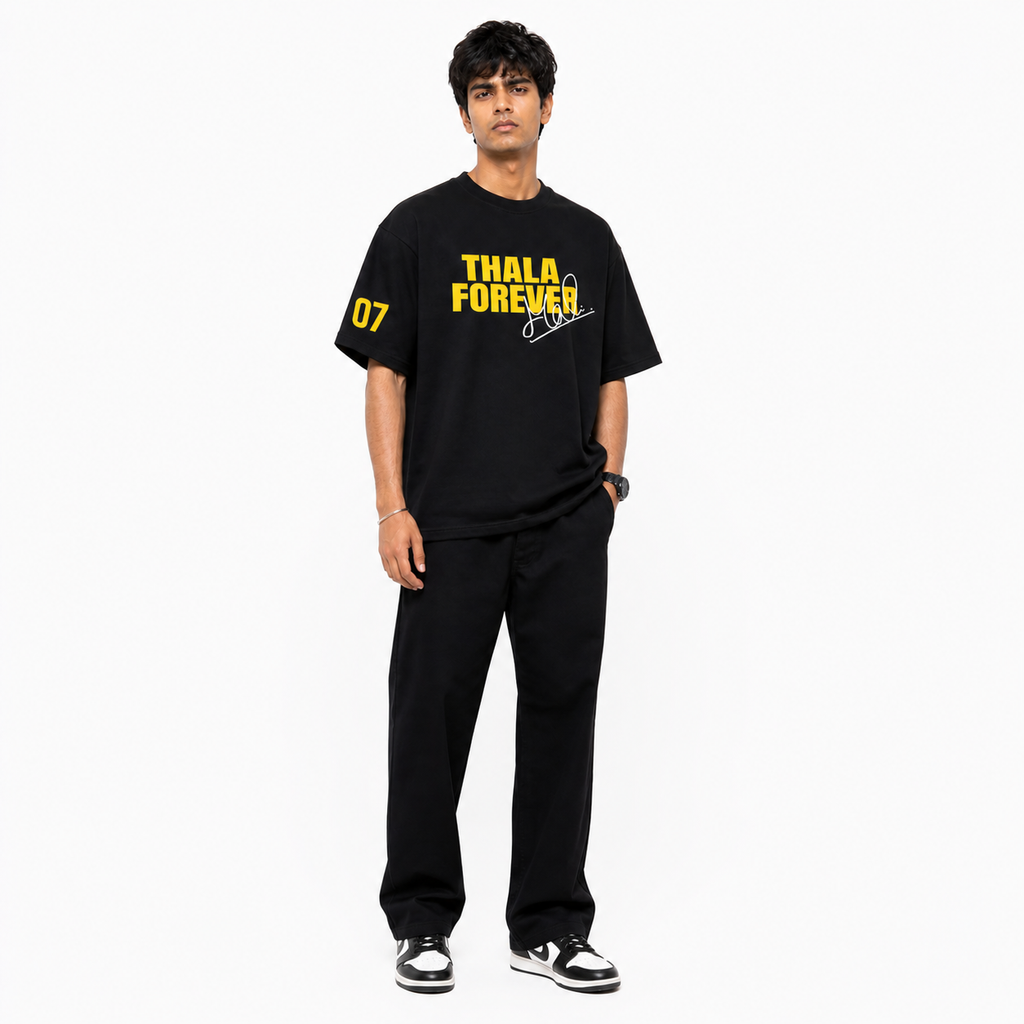 DHONI INSPIRED OVERSIZED TEES  240 GSM PURE COTTON  - THE V APPAREL