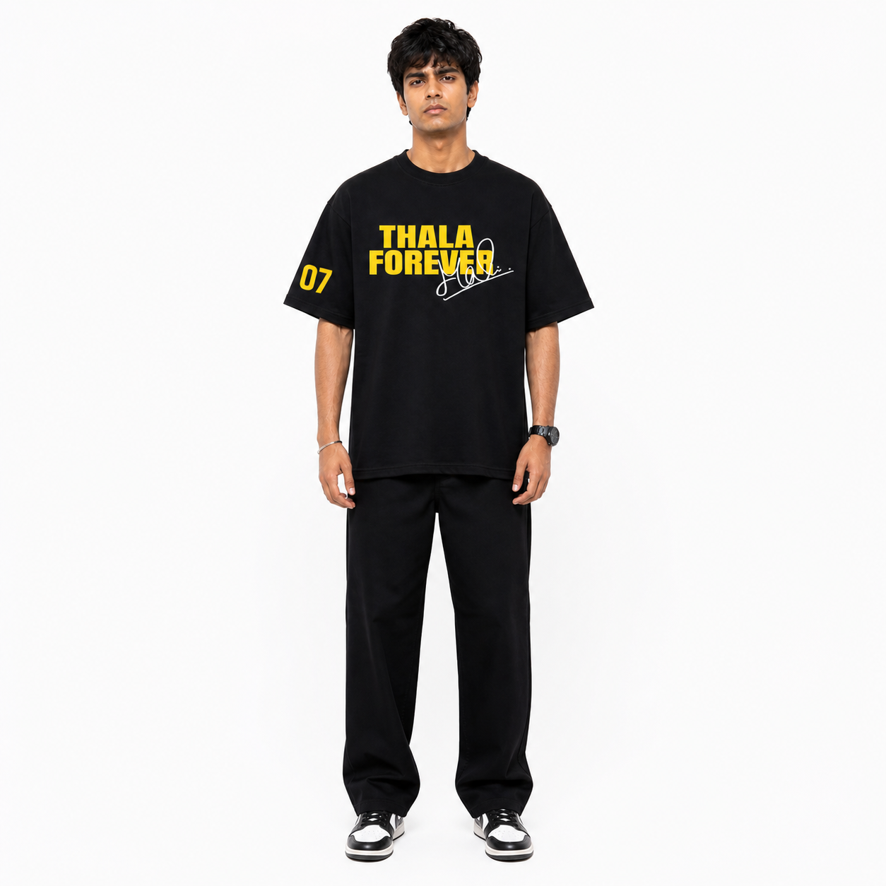 DHONI INSPIRED OVERSIZED TEES  240 GSM PURE COTTON  - THE V APPAREL