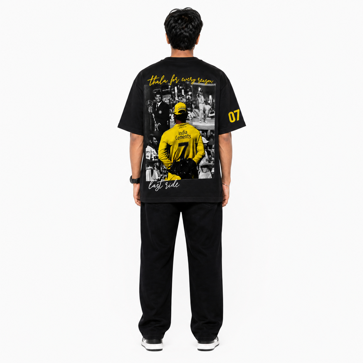 DHONI INSPIRED OVERSIZED TEES  240 GSM PURE COTTON  - THE V APPAREL
