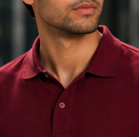 VA Premium 250 GSM Airtex Maroon Polo T-Shirt – Breathable High-Quality Polo