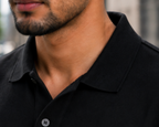 VA Premium 250 GSM Airtex Black Polo T-Shirt – Breathable High-Quality Polo