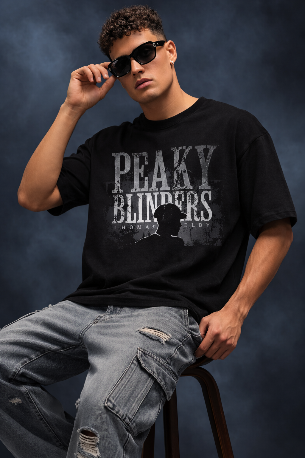 Peaky Blinders Oversized Fit Printed T-Shirt