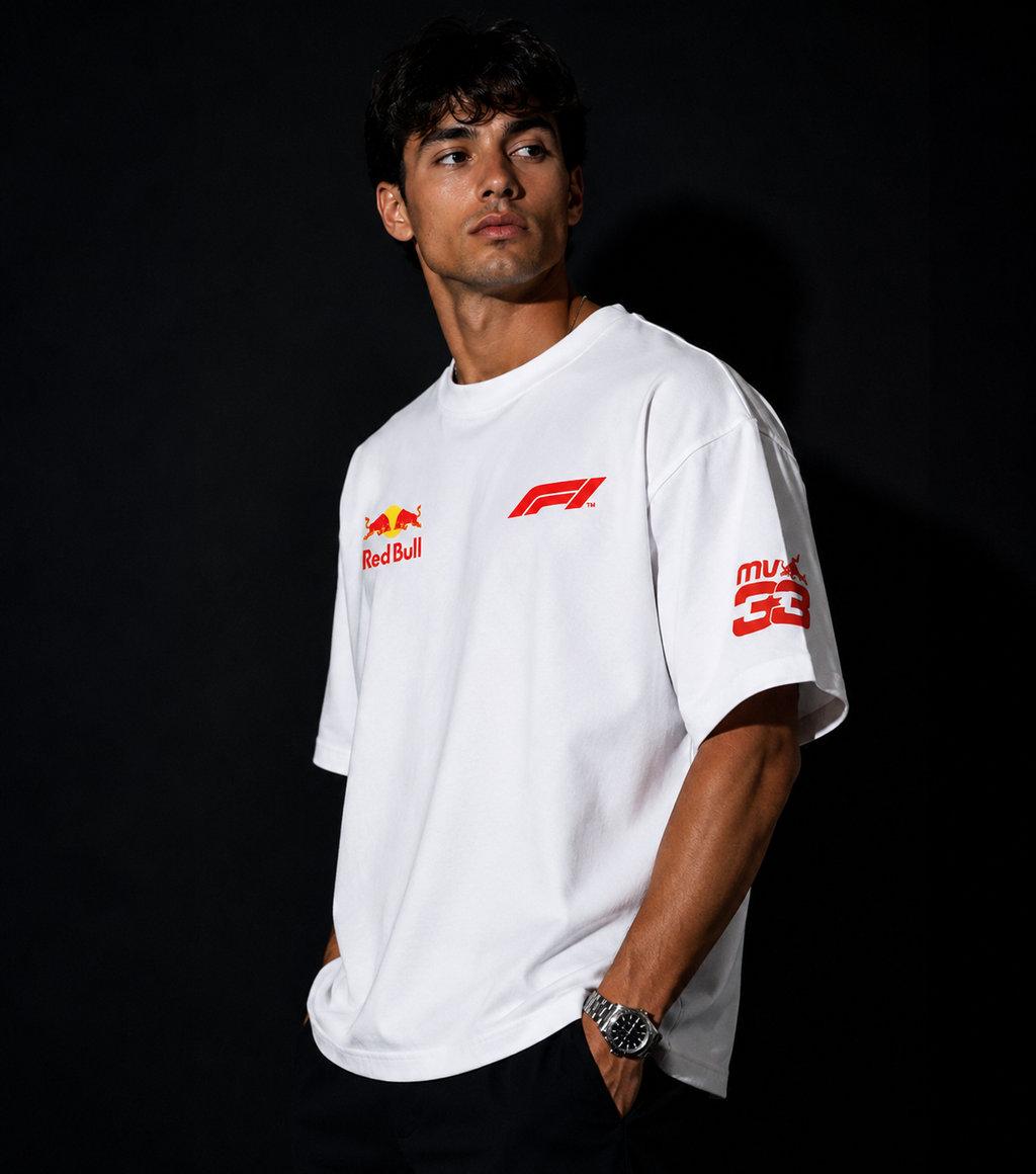 VA F1 Inspired Red Bull Verstappen Oversized Drops
